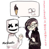 Marshmello and Skrillex:3