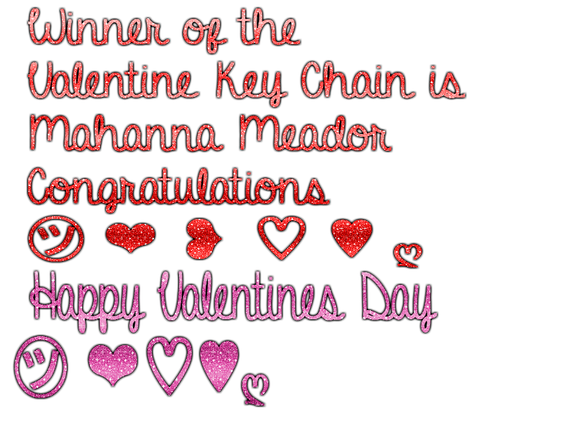 Winner of the Valentine Key Chain