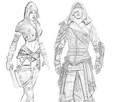 male and female Rangers