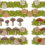 Rose and Mushroom