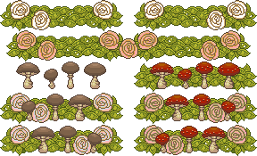 Rose and Mushroom