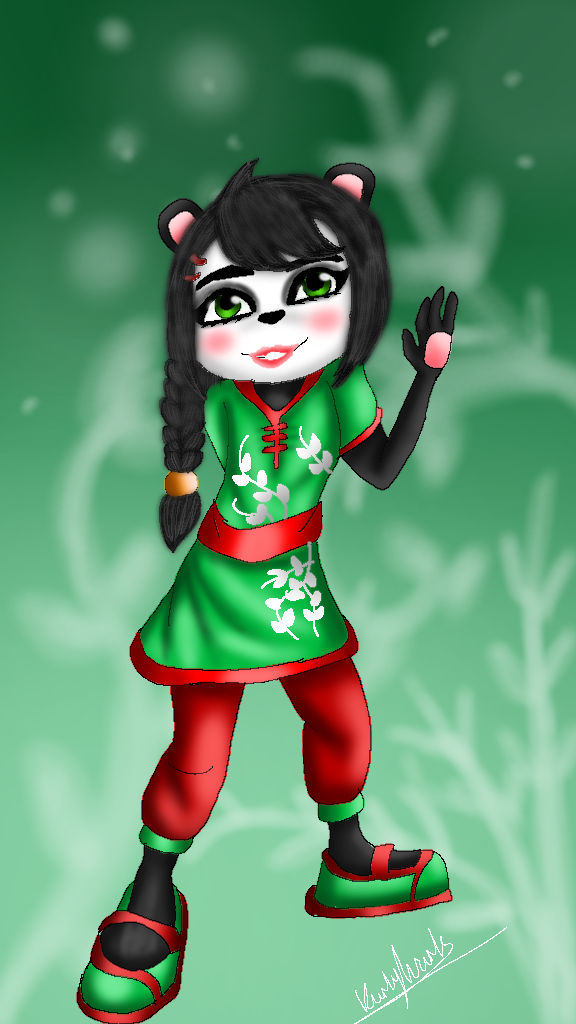  Yaya  panda drawing  by KurlyWurls on DeviantArt