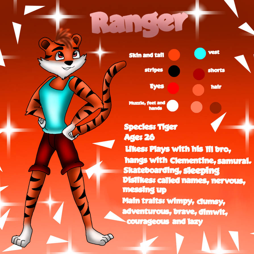 Ranger reference sheet. by KurlyWurls on DeviantArt