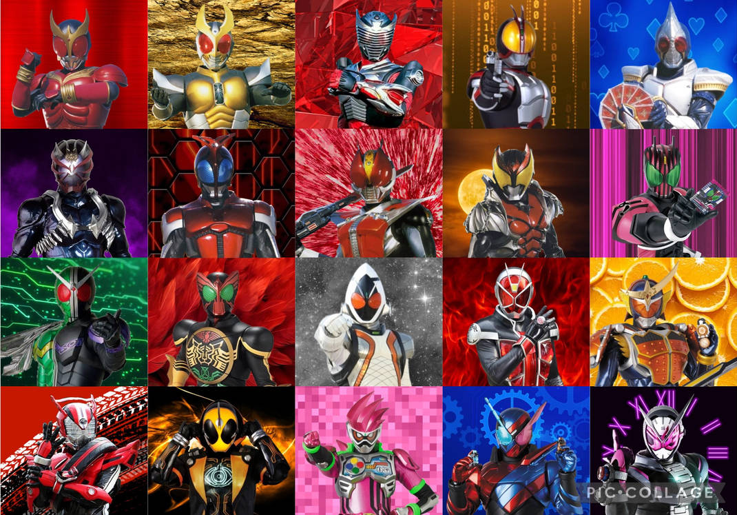 Kamen Rider 20 Heisei Riders by CAN1H4V3S0MEN4CH0S on DeviantArt