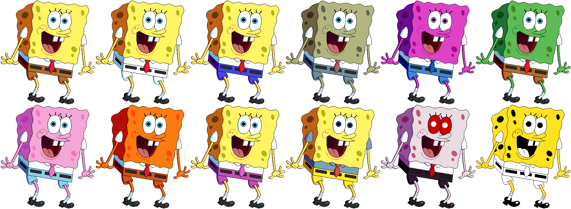 Spongebob Squarepants CCX Palettes by CrashBombah on DeviantArt