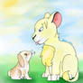 France The Lion Cub And England The Baby Bunny!