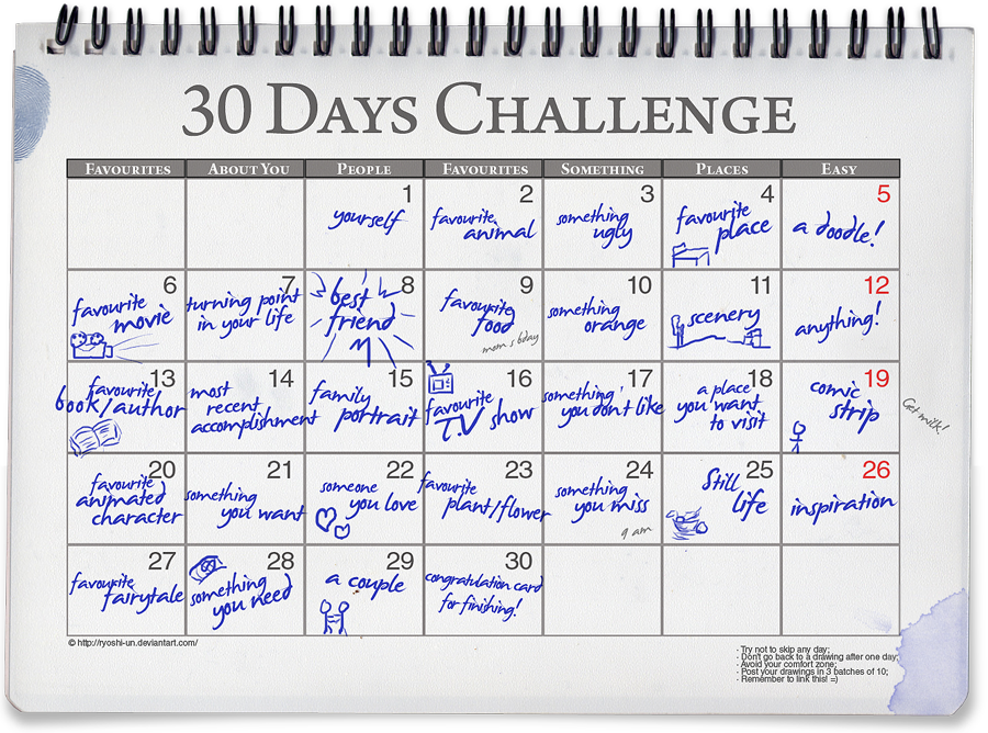 30 Days Challenge Meme