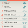 Islamic Calender And Events