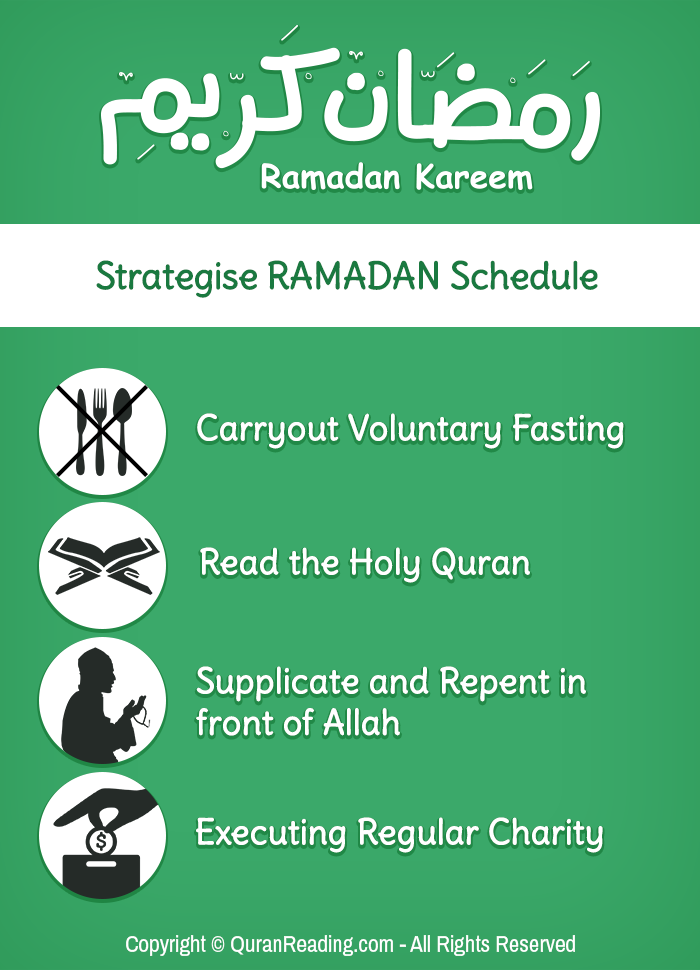 Strategize your Ramadan Schedule