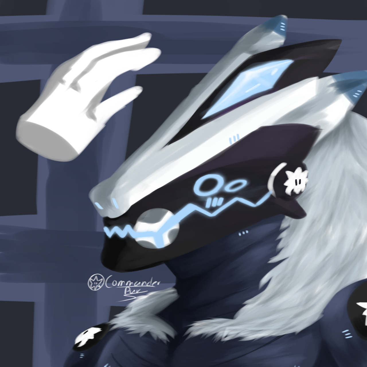 Floofy Protogen by CommanderPur on DeviantArt