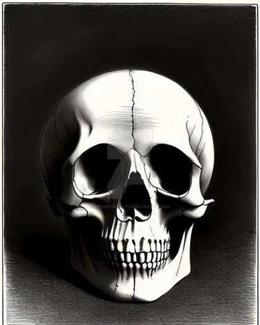 crane humain ossement squelette vue de face by Electre-gfx on DeviantArt