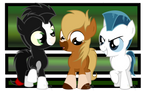 Khan, Philippe and Pegasus as three Little Ponies by Plumpig