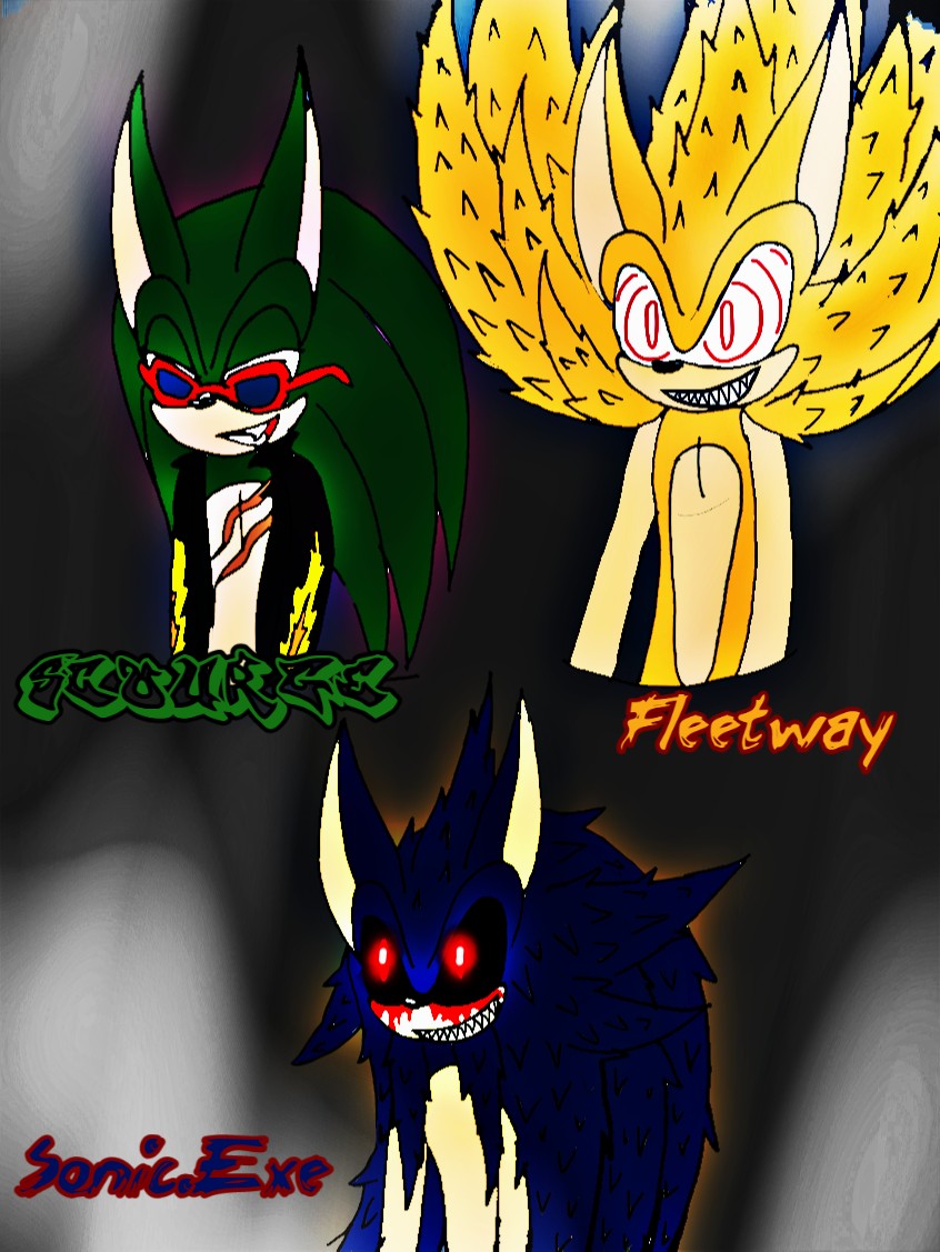 EXE x Fleetway by Orchiiids on DeviantArt