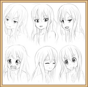 6 Tsumugi Kotobuki Heads (K-On!)