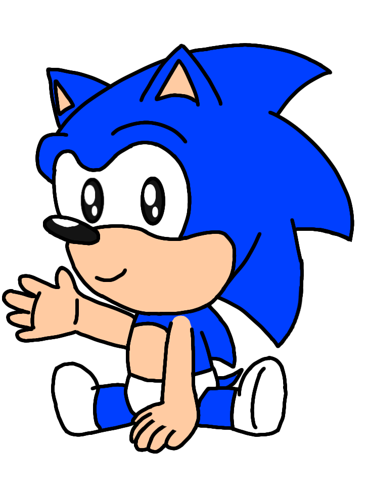 Baby Sonic the Hedgehog by JadyellySparkle on DeviantArt