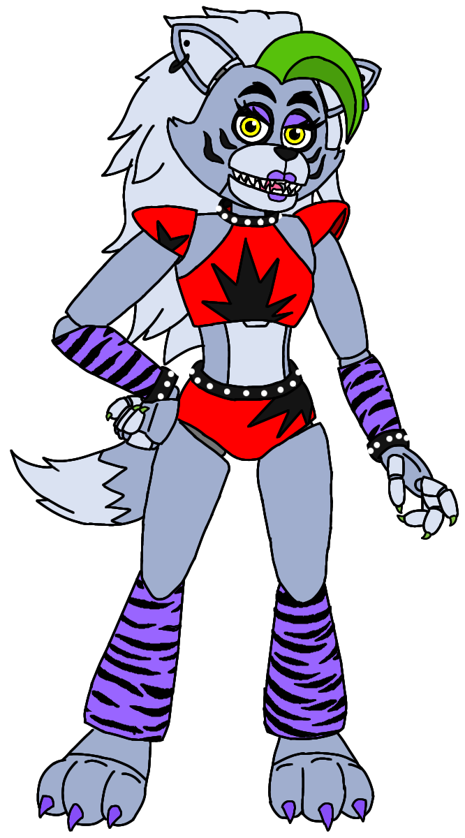 Roxanne Wolf (2D) #2 by JadyellySparkle on DeviantArt