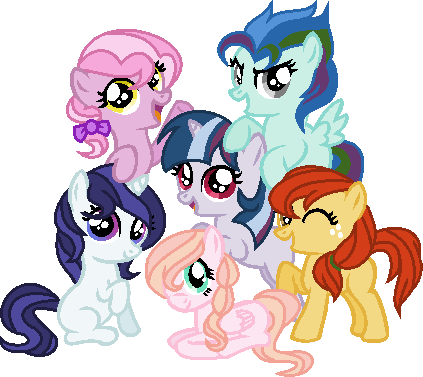 Mane Six Kids ~REDONE