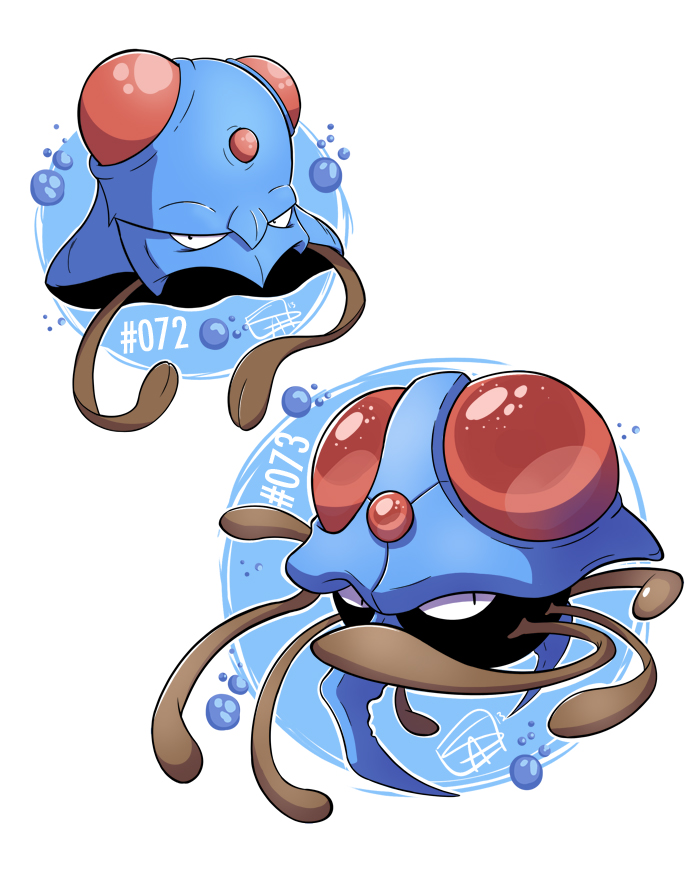 072 - Tentacool, 073 - Tentacruel