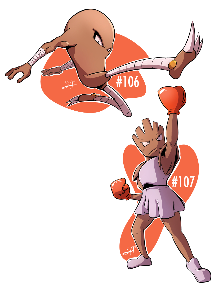 106 Hitmonlee by bogeymankurt on DeviantArt