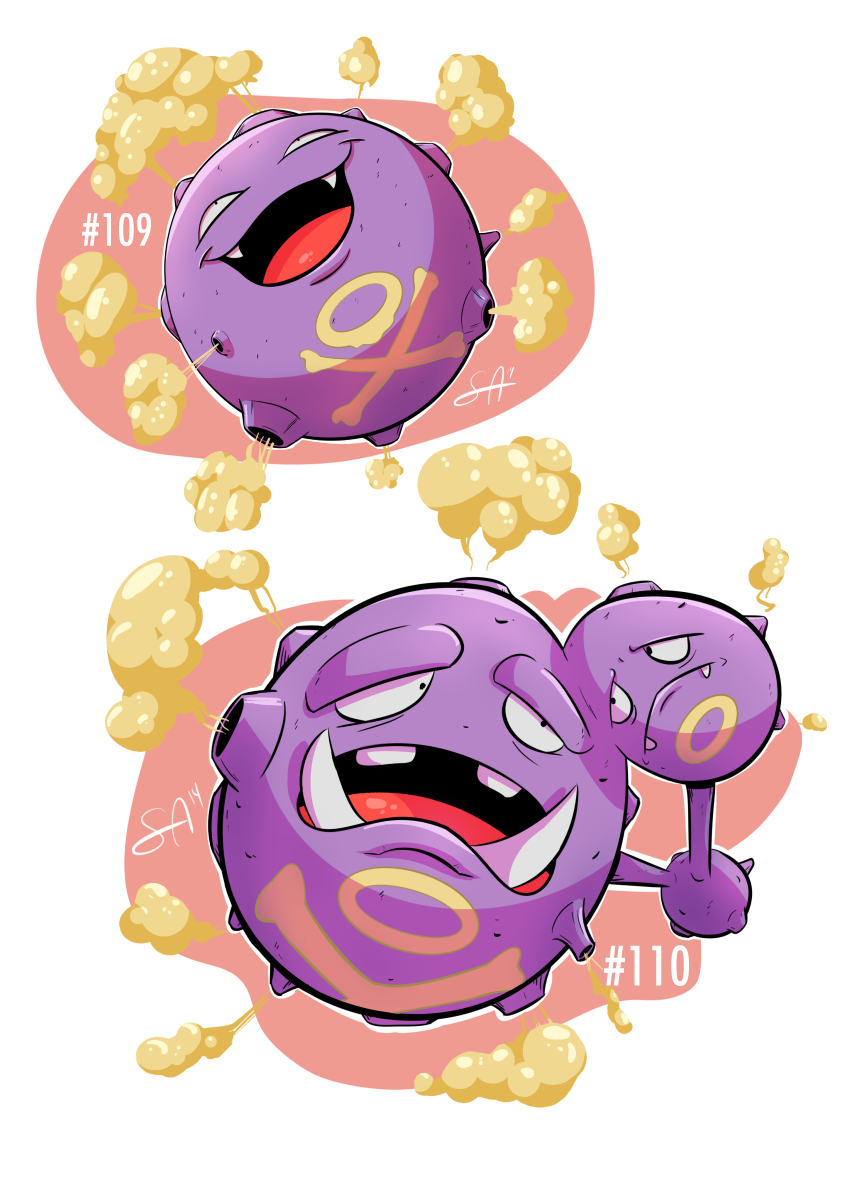 109 - Koffing and 110 Weezing