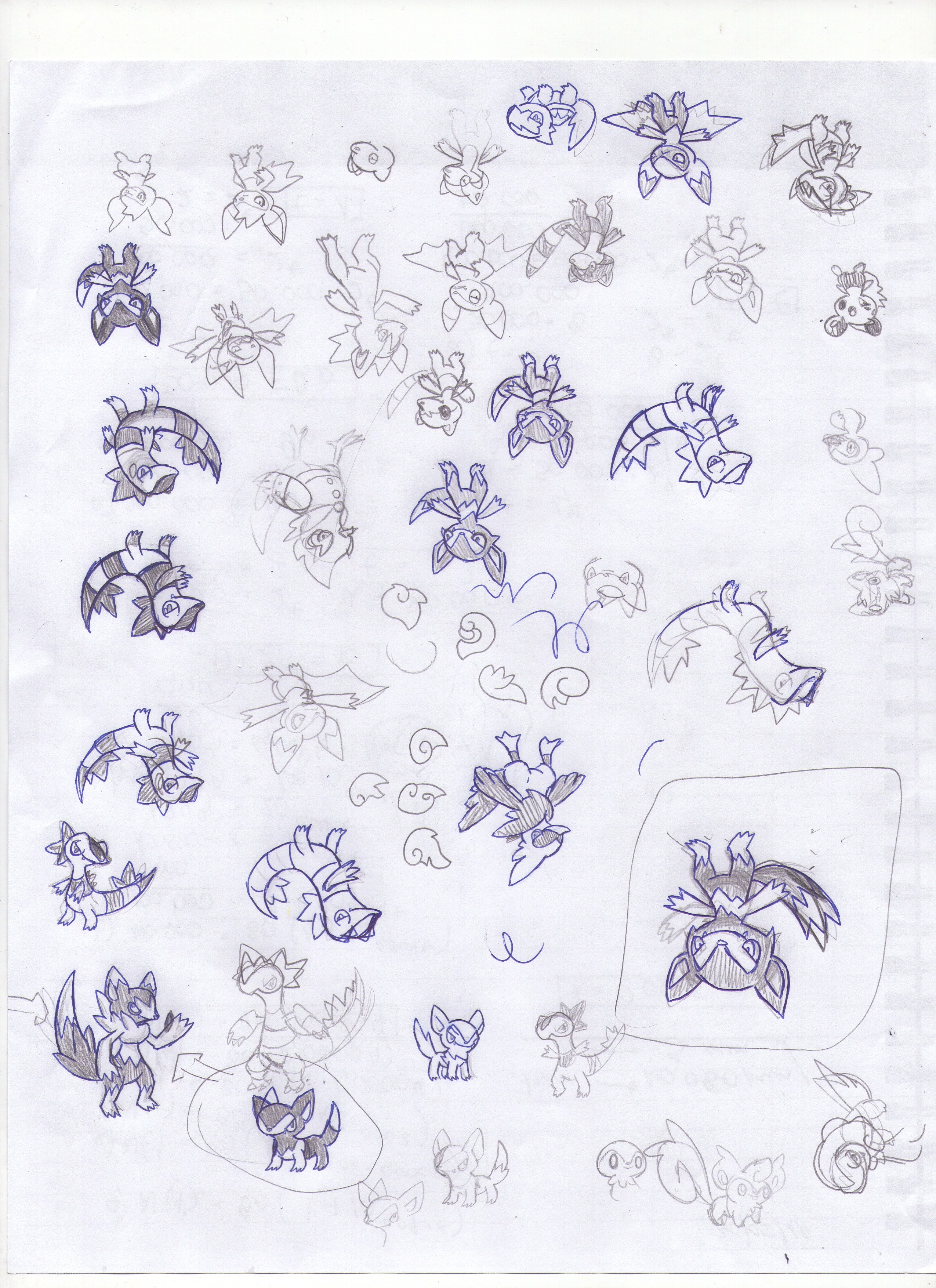 Sketches fakemon 2