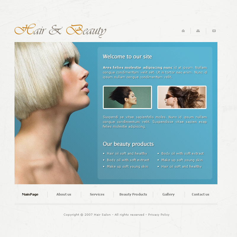 Hair and Beauty Template