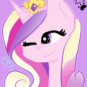 Princess Cadance Headshot Icon by RozPaws