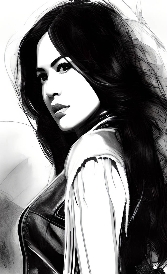 BW Portrait 213 (AI art) by Moozure on DeviantArt