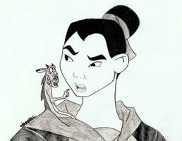 Mulan and Mushu