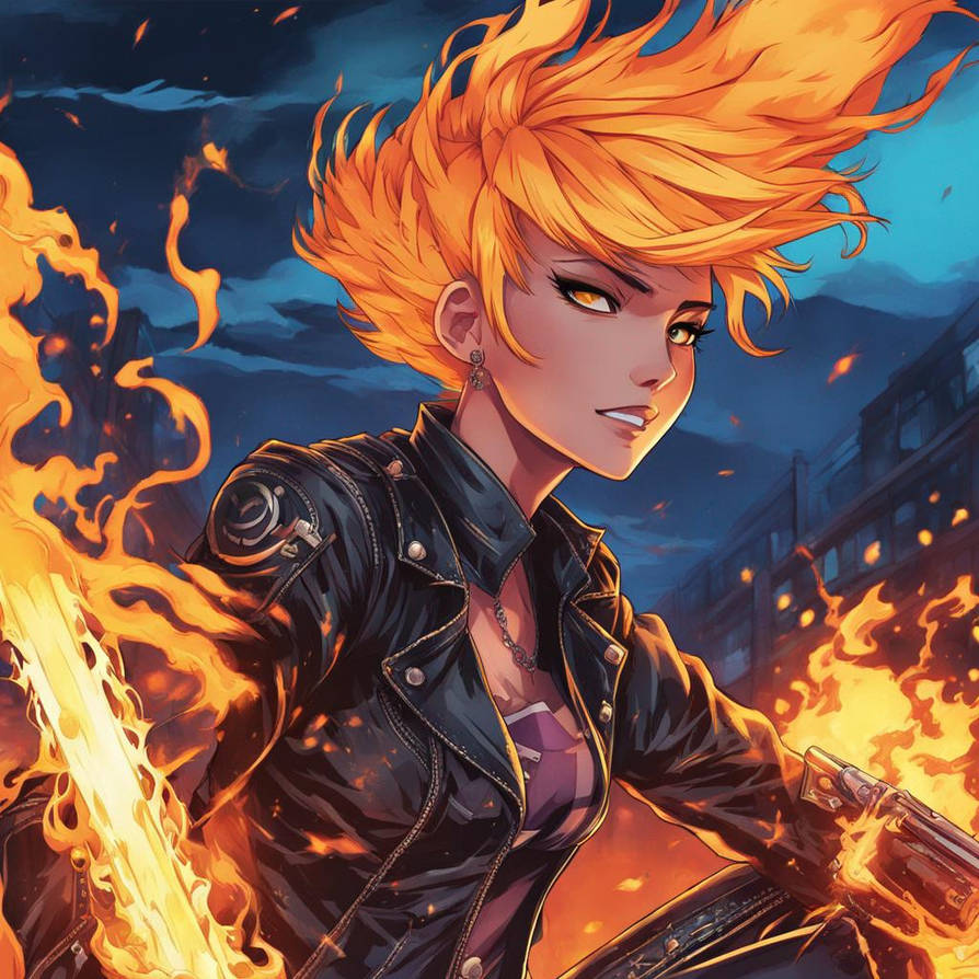 Female Ghost Rider by Terminator9632587411 on DeviantArt