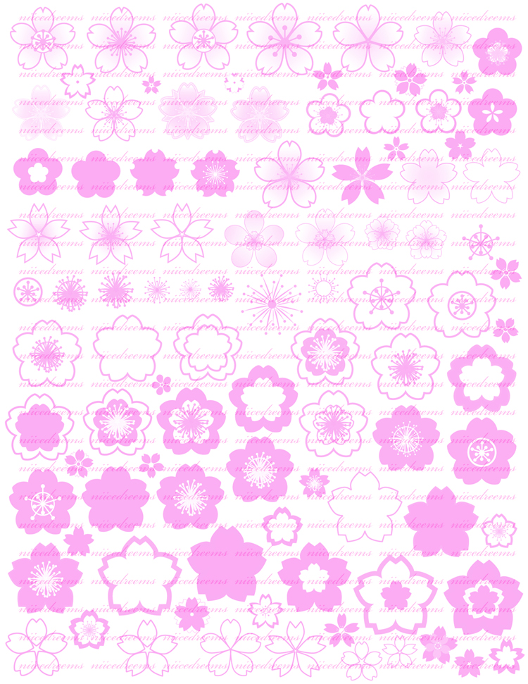 Sakura Brush Sheet