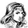Wonder Woman sketch portrait