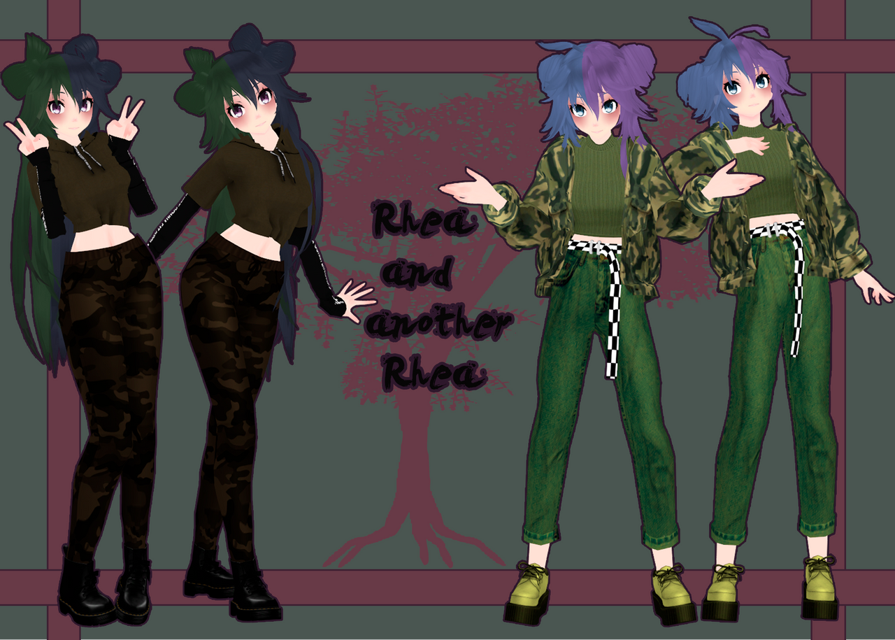 MMD Another Rhea and Rhea by Haizy-mi on DeviantArt