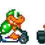 Larry in Super Mario Kart