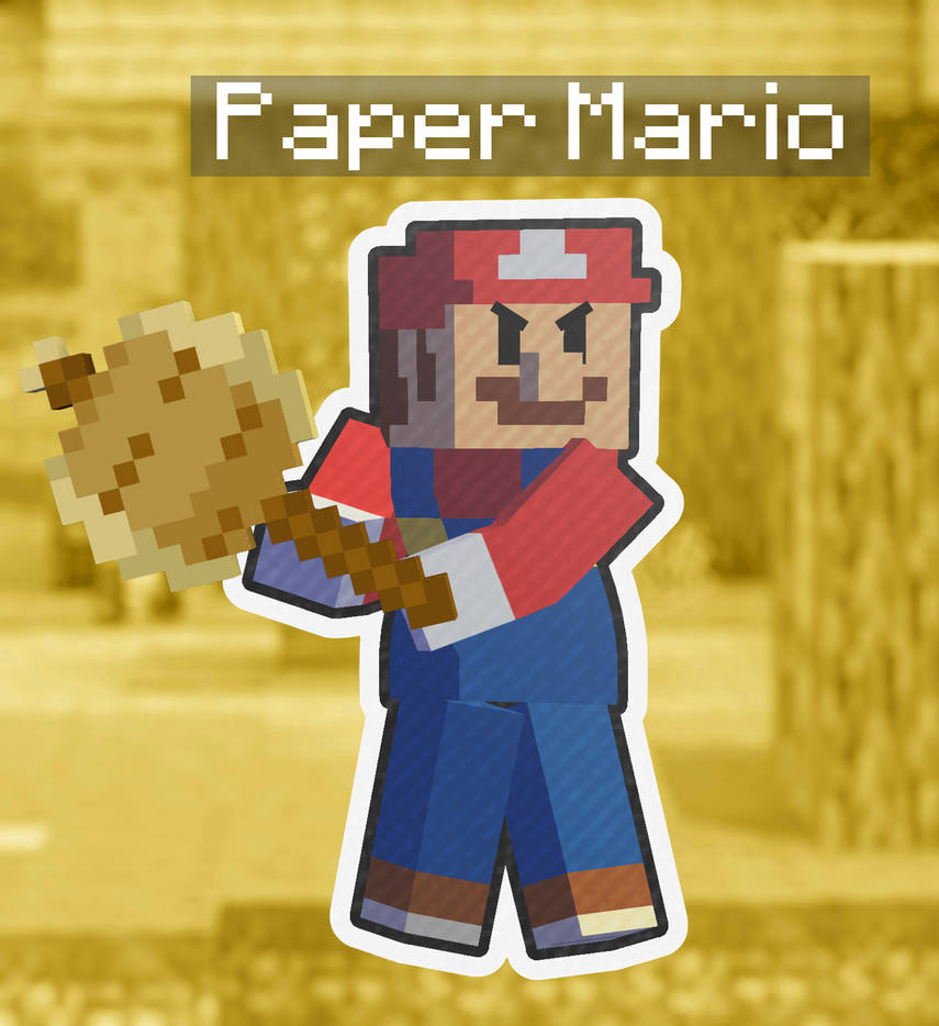 Paper Mario (from paper craft) Minecraft Skin