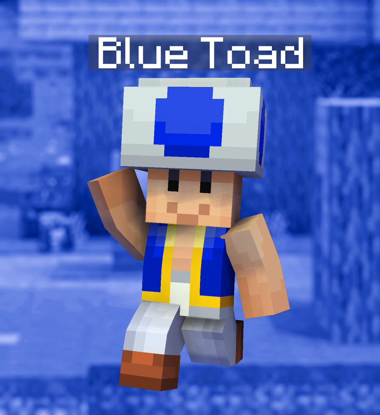 SSBU in Minecraft (Extra Fighters) - 92 Blue Toad by JosueCr4ft on ...
