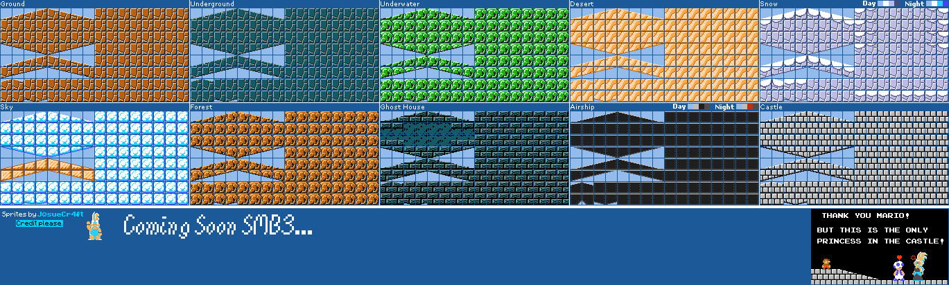 SMM2 - SMB1 Slope x4 by JosueCr4ft on DeviantArt