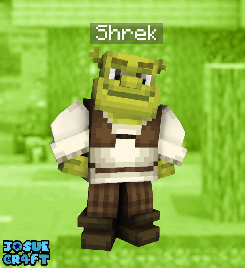 Shrek Rizz Minecraft Shrek in Minecraft by JosueCr4ft on DeviantArt