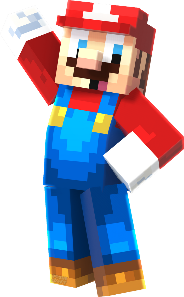 Infdev Minecraft Mario Minecraft Mario Renders - Mario presenting by JosueCr4ft on DeviantArt