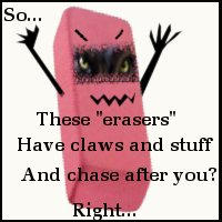 Erasers? WTF... maximum ride