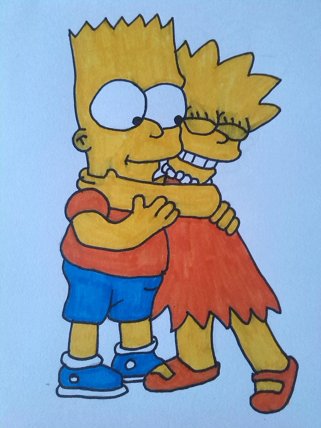 bart and lisa simpson