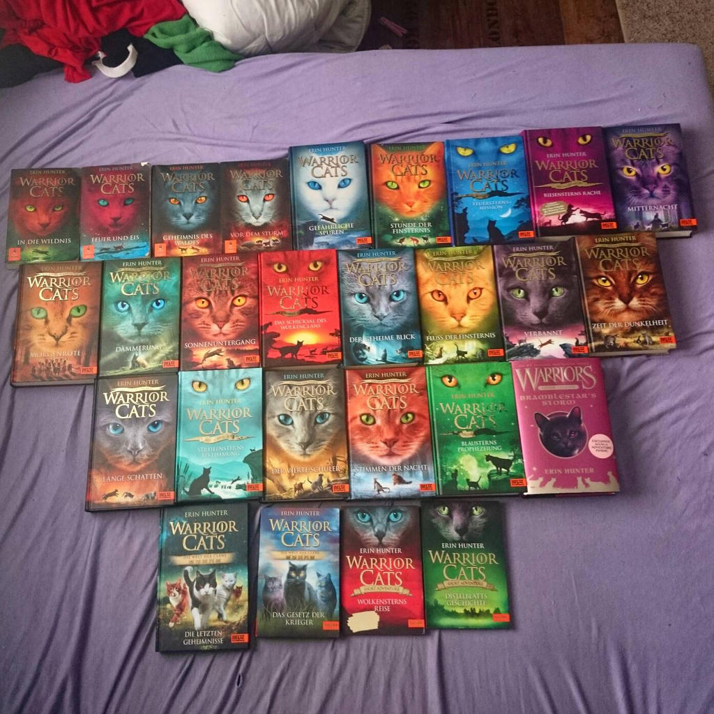 all my warrior cats books by feuersturm97 on DeviantArt