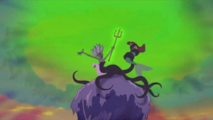 Morgana Wins and Takes Ariel by Arielfan90 on DeviantArt