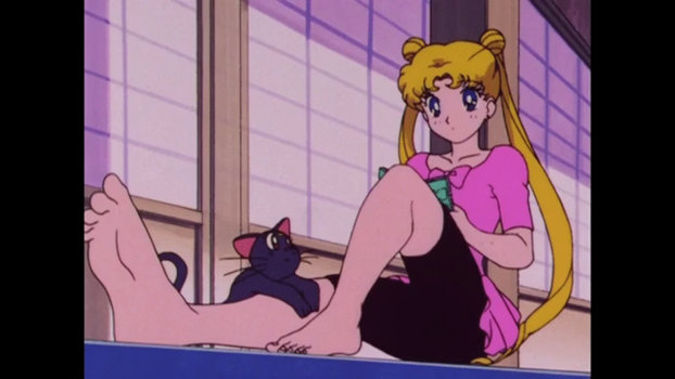 Usagi thinking about Rei and Yuuichiro