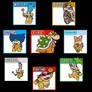 Bowser and the Koopalings  (with Pokemon Types)