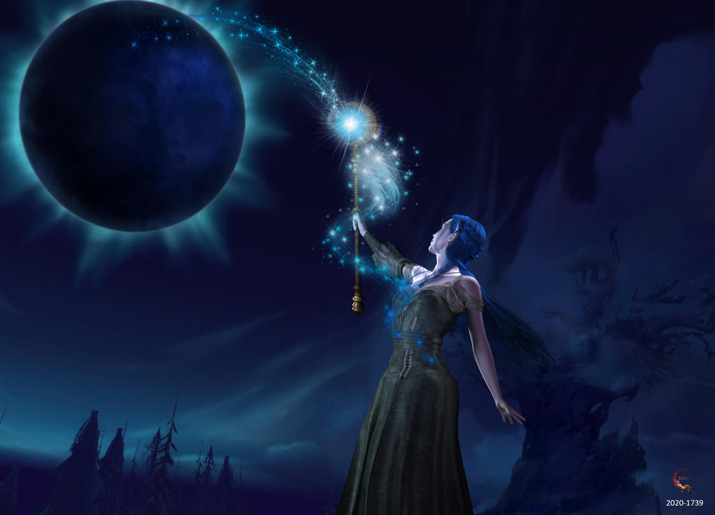 Arialla - Priestess of the Black Moon.