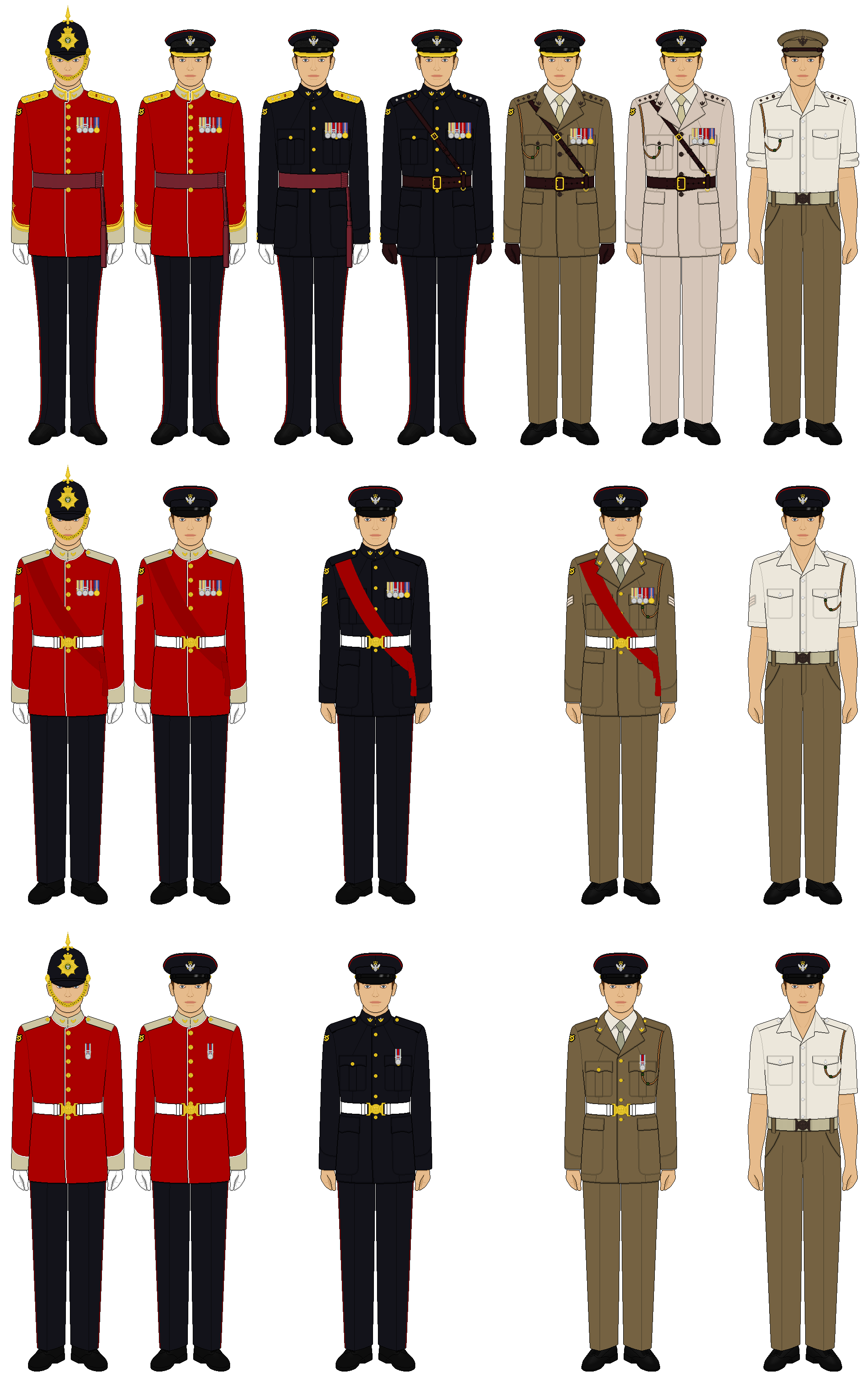British Military Dress Uniforms