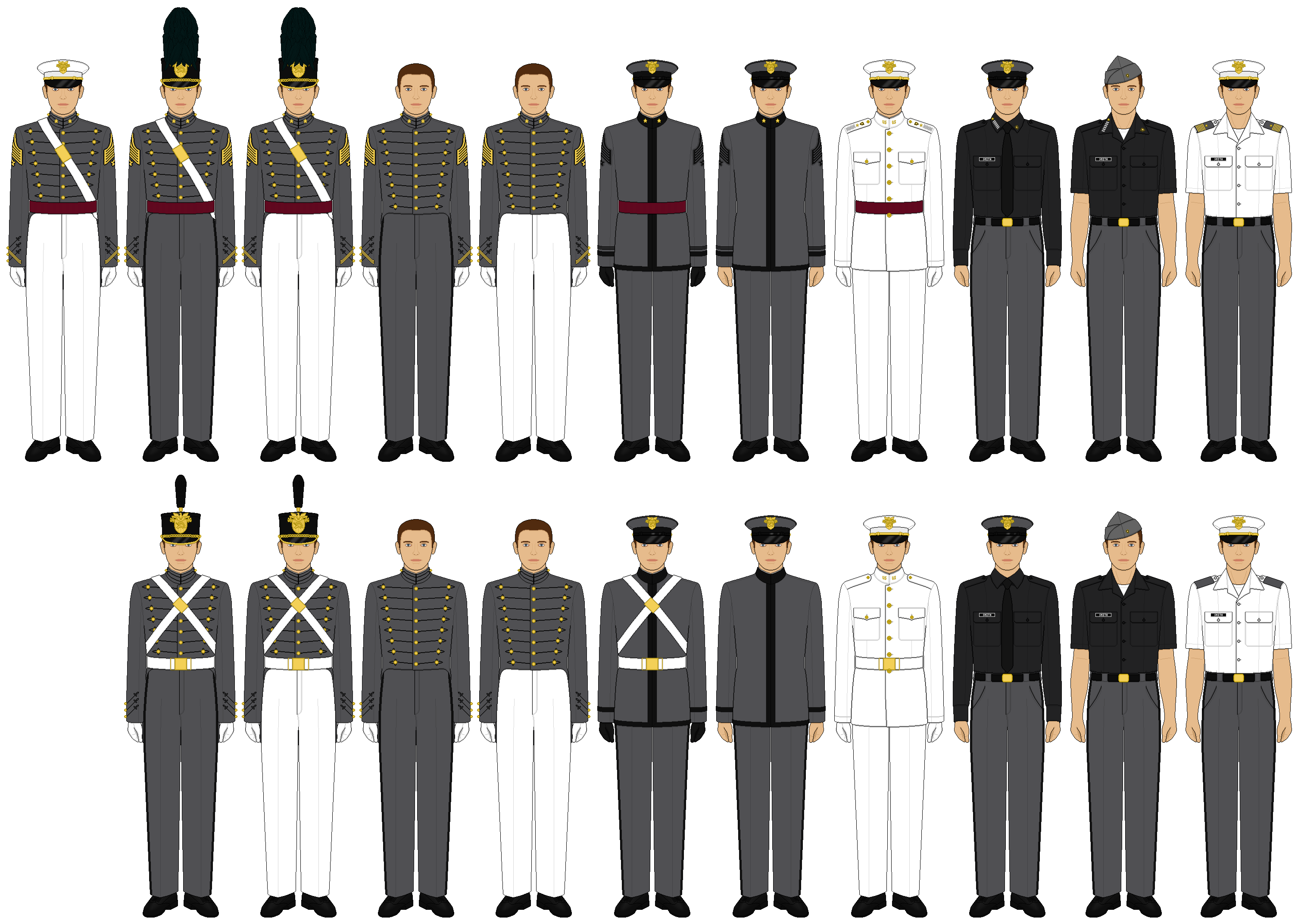 United States Military Academy West Point Uniforms by tsd715 on DeviantArt