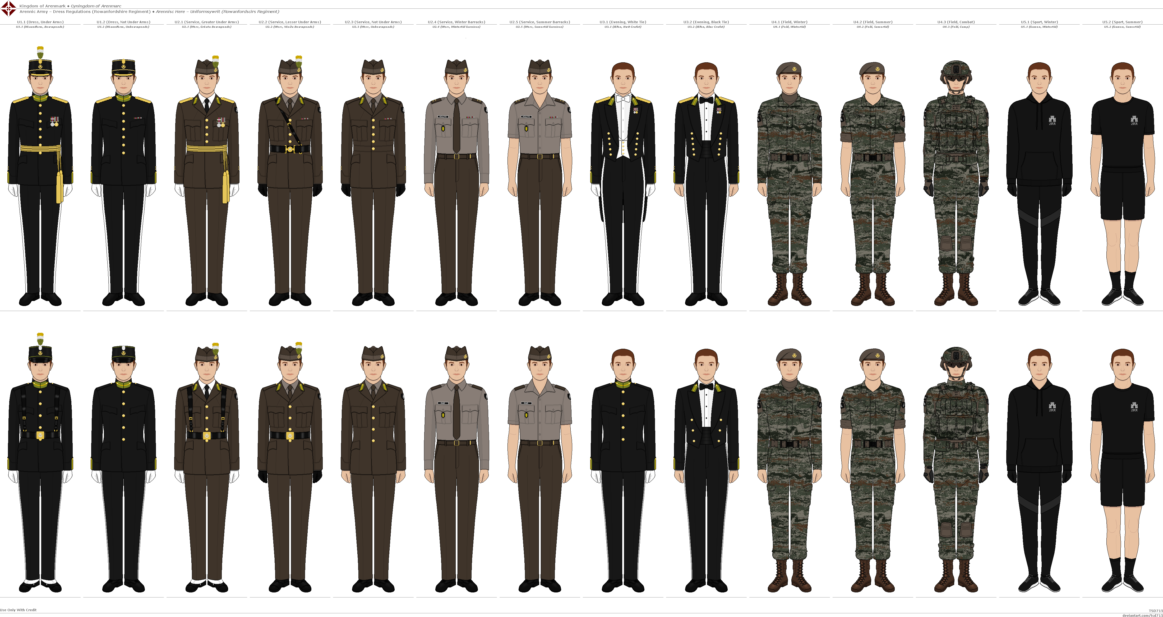 Arennic Army Uniform Regulations by tsd715 on DeviantArt Arennic Army Uniform Regulations by tsd715 on DeviantArt