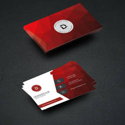 Abstract Red VisitingCard